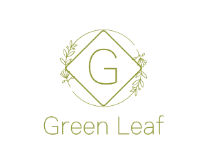 Nature Garden Wreath logo design