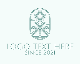 Island - Island Palm Beach logo design