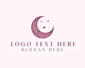 Art Studio - Floral Moon Wellness logo design