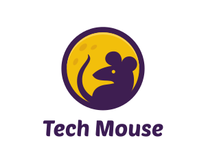 Mouse - Full Moon Mouse logo design