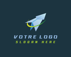 Shipment - Logistic Aviation Plane logo design