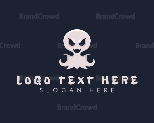 Haunted Ghost Halloween Logo | BrandCrowd Logo Maker