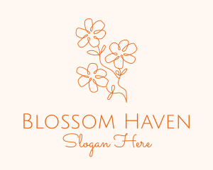 Flowering - Flower Gardening Boutique logo design