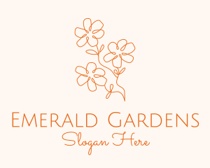 Flower Gardening Boutique  logo design