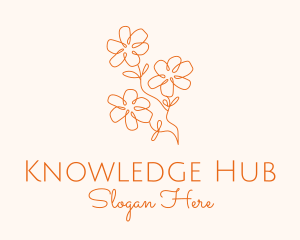 Hand Drawn - Flower Gardening Boutique logo design