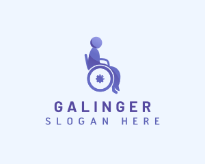 Wheelchair Handicap Therapy Logo