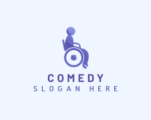 Wheelchair Handicap Therapy Logo