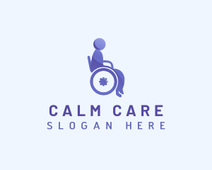 Patient - Wheelchair Handicap Therapy logo design