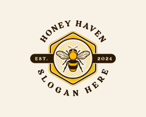 Apiary - Bee Farm Honey logo design