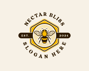 Nectar - Bee Farm Honey logo design