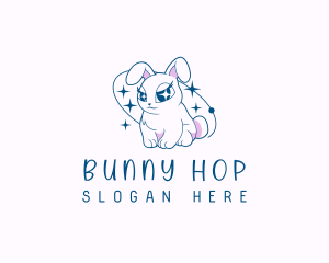 Fashion Bunny Rabbit logo design