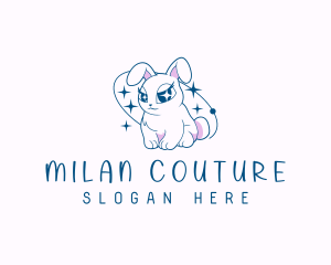 Fashion Bunny Rabbit logo design