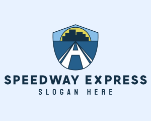 Freeway - Safety Road Letter A logo design