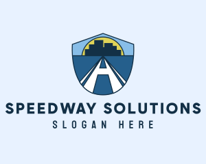 Roadway - Safety Road Letter A logo design