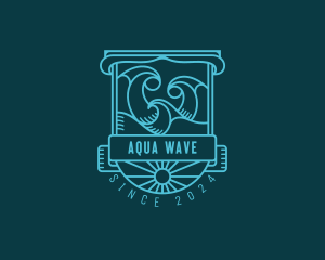 Surfing Waves Resort logo design