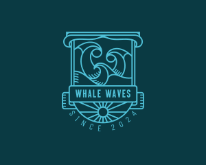 Surfing Waves Resort logo design