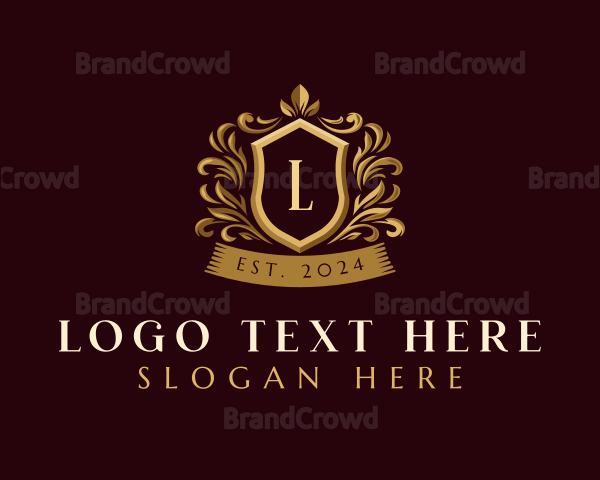 Luxury Ornamental Shield Logo