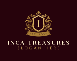 Luxury Ornamental Shield logo design