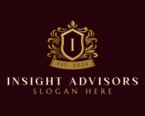 Luxury Ornamental Shield logo design