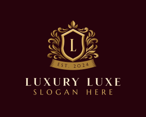 Luxury Ornamental Shield logo design