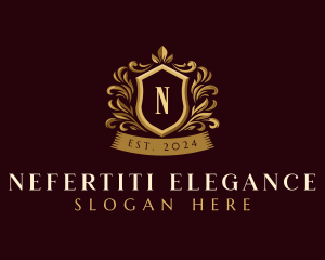 Luxury Ornamental Shield logo design