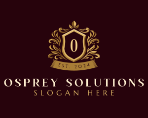 Luxury Ornamental Shield logo design