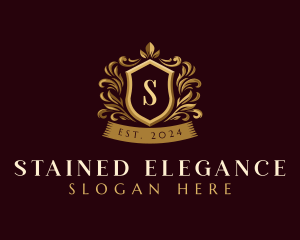 Luxury Ornamental Shield logo design