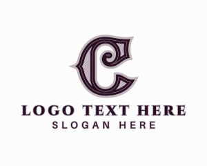 Furniture Store - Antique Boutique Letter C logo design