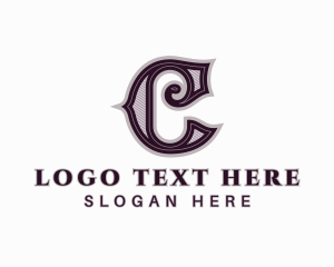 Typography - Antique Boutique Letter C logo design