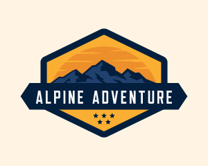 Alpine Mountain Nature logo design