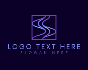 Marketing - Tech Frequency Wave logo design