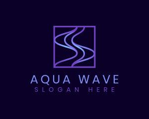 Tech Frequency Wave logo design