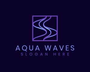 Tech Frequency Wave logo design