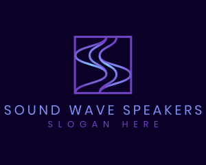 Tech Frequency Wave logo design