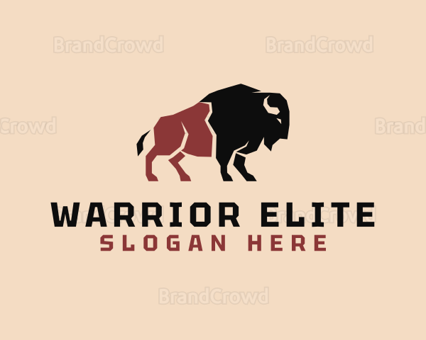 Wild Bison Bullfighter Logo