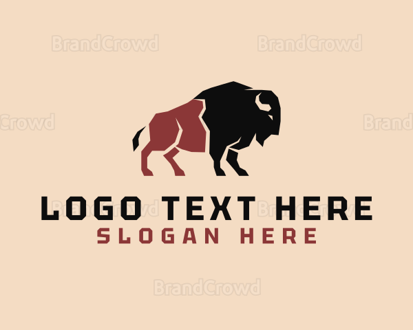 Wild Bison Bullfighter Logo