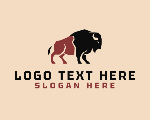 Meatshop - Wild Bison Bullfighter logo design