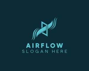 Air Cooling Ventilation logo design