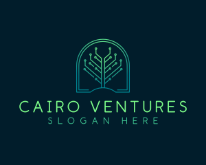 Circuit Tech Tree Venture logo design