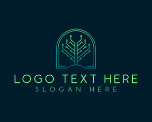 High Tech - Circuit Tech Tree Venture logo design