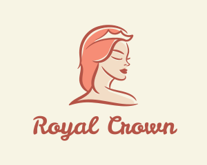 Red Princess Bust logo design