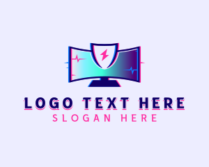 Developer - Tech Computer Monitor logo design