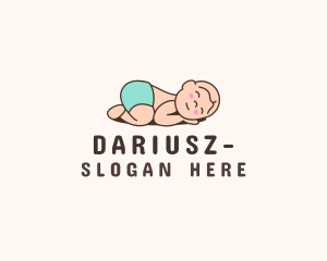 Cartoon - Baby Sleep Nursery logo design