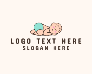 Infant - Baby Sleep Nursery logo design