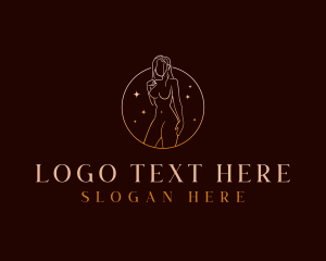 Naked - Sexy Woman Beauty logo design