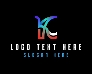 Creative Modern Lines Letter K Logo