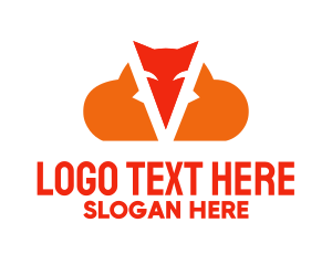 Cloud - Orange Fox Cloud logo design