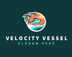 Boat Travel Vacation logo design