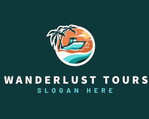 Boat Travel Vacation logo design