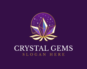 Elegant Mystic Crystal logo design